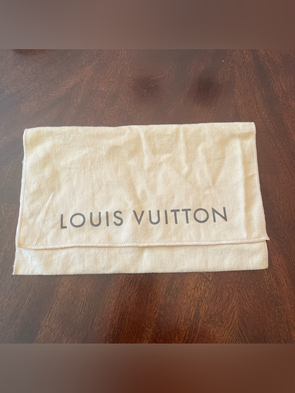 Louis Vuitton Gold Beige Wallet Folded Dustbag